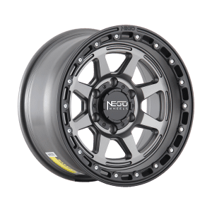 Alloy wheel NEGU08-18×8.5 ET12 (6×139.7) CB110 – Gunmetal gray+black lip